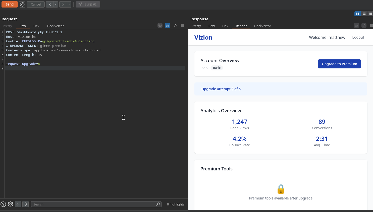 Account Upgrade Attempts