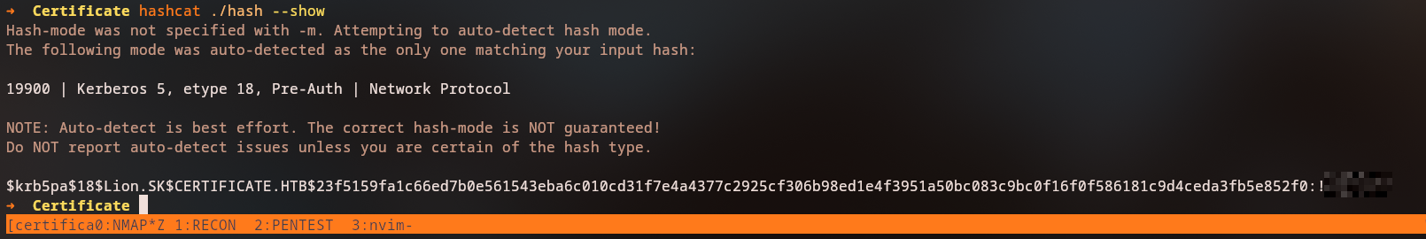 Hashcat Cracking