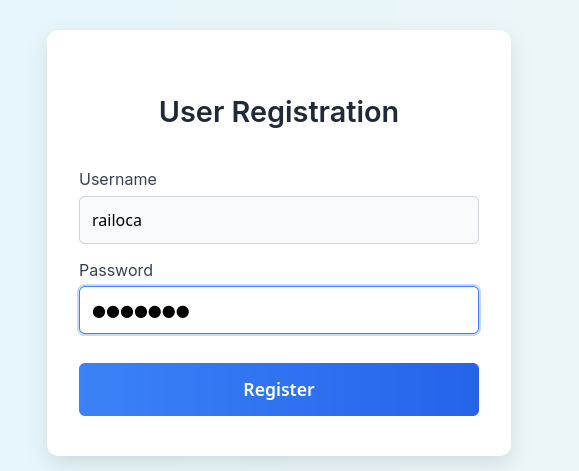 User Registration